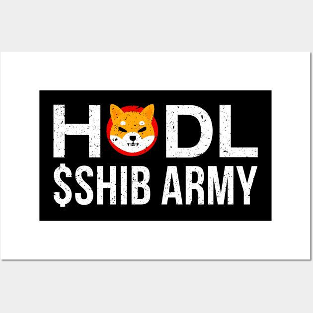 HODL SHIBA INU Coin Wall Art by stuffbyjlim